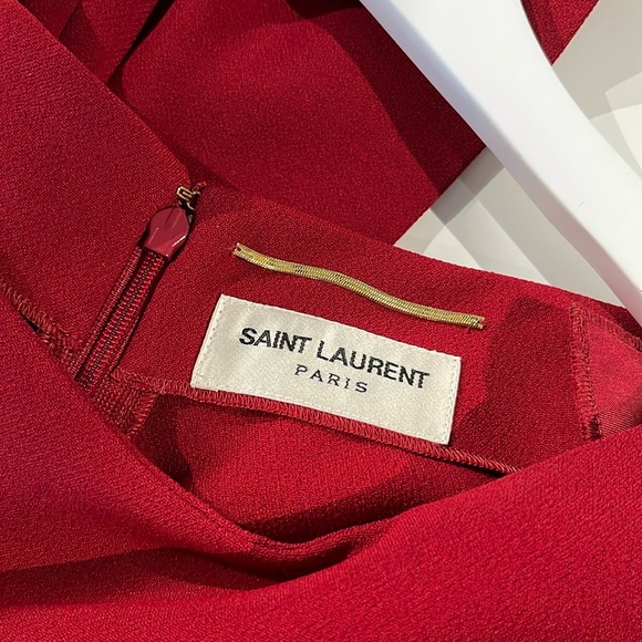 Saint Laurent AW/13 Red Cap-Sleeve Classic Tube Mini Dress - Picture 7 of 9